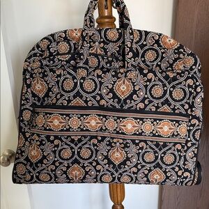 Vera Bradley Black and Orange Paisley Travel Bag